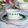 Picture of VIETRI 'Lisbon' Green Brushstroke Salad Plate