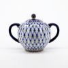 Picture of 23-Piece Lomonosov Porcelain 'Cobalt Net' Coffee, Tea & Dessert Set