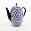 Picture of 23-Piece Lomonosov Porcelain 'Cobalt Net' Coffee, Tea & Dessert Set
