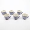 Picture of 23-Piece Lomonosov Porcelain 'Cobalt Net' Coffee, Tea & Dessert Set
