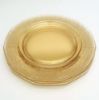 Picture of Vintage 16-Piece Fostoria Etched Glass 'June Yellow' Dinnerware Set