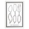 Picture of 3-Piece Golden Leaf Handled Cheese Server Set