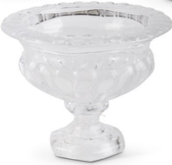 Picture of K&K Interiors 8" Pressed Glass Urn