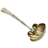 Picture of Antique Gorham Sterling Silver Gravy Ladle with Japanese Peacock Motif Handle & Bright Cut Bowl
