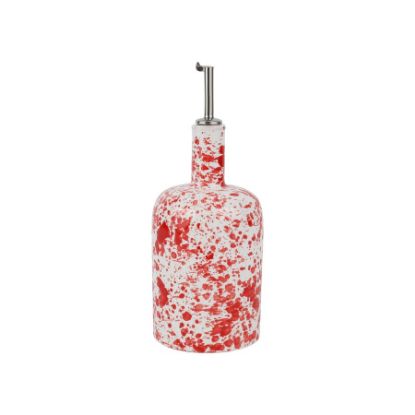 Picture of Vietri Amalfitana Red Splatter Olive Oil Bottle