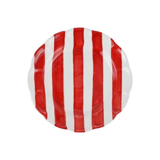 Picture of Vietri Amalfitana Red Stripe Salad Plate
