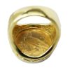 Picture of 18k Yellow Gold Coin and Diamond Men's Ring