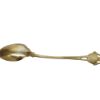 Picture of Antique Set of 8 Whiting Gold Washed Sterling Silver Demitasse Spoons with Enameled Flower Handles
