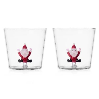 Picture of Ichendorf Milano 'Christmas Tales' Pair of Jumping Santa Tumblers