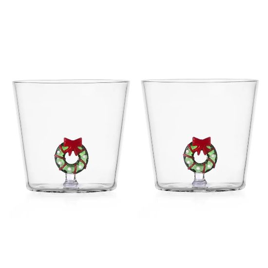 Picture of Ichendorf Milano 'Christmas Tales' Pair of Wreath Tumblers