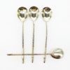 Picture of Antique Early 20th Century Set of 4 Russian .84 Silver Spoons with Half Twist Handles