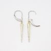 Picture of 14k Two Tone Gold Dangle Diamond Earrings 