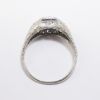 Picture of Antique Platinum Diamond & Sapphire Ring 