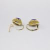 Picture of 18k Yellow Gold Lapis Lazuli Earrings 