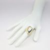 Picture of Custom 14k Yellow Gold Boulder Opal & Diamond Ring 
