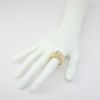 Picture of 18k Yellow Gold Oval Opal Cabochon & Diamond Ring 
