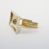 Picture of 14k Yellow Gold Black Sapphire & Diamond Cufflinks 