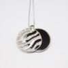 Picture of 18k White Gold Onyx & Diamond Necklace 