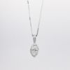 Picture of 14k White Gold 1.07CT Marquise Diamond Necklace 