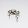 Picture of 14k White Gold Diamond & Mother of Pearl Earrings 