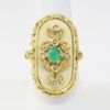 Picture of 18k Yellow Gold Emerald & Diamond Ring 
