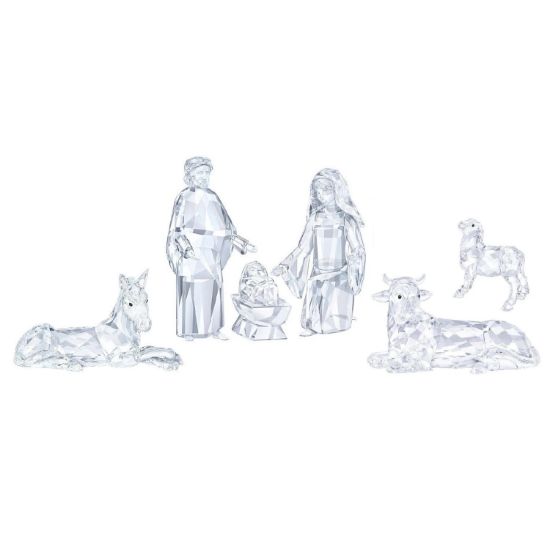 Picture of Swarovski Crystal 6-Piece Nativity II Figurine Set 