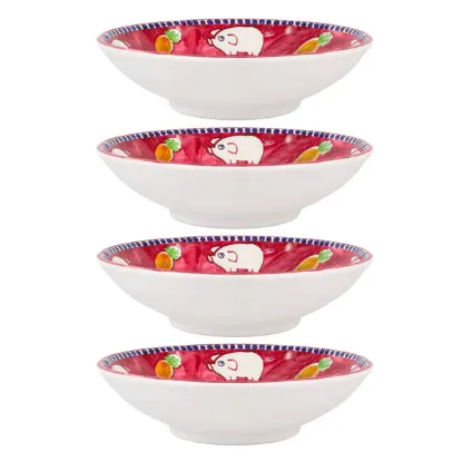 Picture of Set of 4 Melamine Porco Pasta Bowls