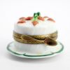 Picture of Limoges Porcelain Strawberry Cake on Plate Trinket Box 