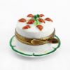 Picture of Limoges Porcelain Strawberry Cake on Plate Trinket Box 