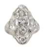 Picture of Antique Art Deco Platinum & Diamond Ring, 1.00ct