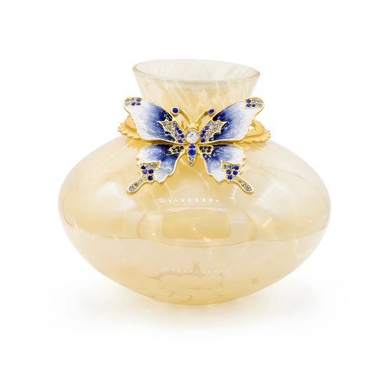 Picture of 'Madam Butterfly' Delft Garden Vase