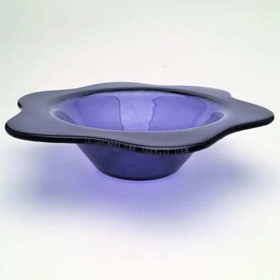 Picture of Annieglass Purple Petal Bowl