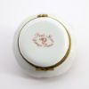 Picture of Limoges Porcelain Chocolate Cherry Cake on Plate with Spoon Trinket Box