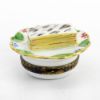 Picture of Limoges Porcelain Tiramisu/Mille-Feuille Napoleon Pastry on Plate Trinket Box