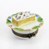 Picture of Limoges Porcelain Tiramisu/Mille-Feuille Napoleon Pastry on Plate Trinket Box