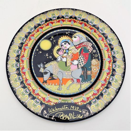 Picture of Rosenthal 1979 Exodus from Egypt Christmas Plate by Bjorn Wiinblad