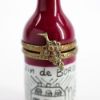 Picture of Limoges France Porcelain Bordeaux Wine Bottle Trinket Box 