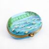 Picture of Limoges Porcelain Monet's Japanese Bridge & Waterlilies Trinket Box 