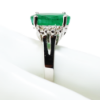 Picture of 14k White Gold Emerald and Diamond Ring