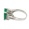 Picture of 14k White Gold Emerald and Diamond Ring