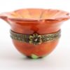 Picture of Limoges Porcelain Single Poppy Flower Blossom Trinket Box 