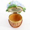 Picture of Limoges Porcelain Blue Hydrangeas in Basket Trinket Box  