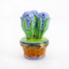 Picture of Limoges Porcelain Blue Hyacinths in Basket Trinket Box 