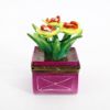 Picture of Limoges Porcelain Daffodils in Planter Trinket Box