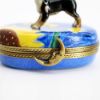 Picture of Limoges Porcelain Black & Tan Chihuahua on Van Gogh Inspired Stars & Sunflowers Trinket Box 