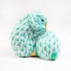 Picture of Herend Porcelain Pair of Rabbits Figurine #5324 in Green Fishnet