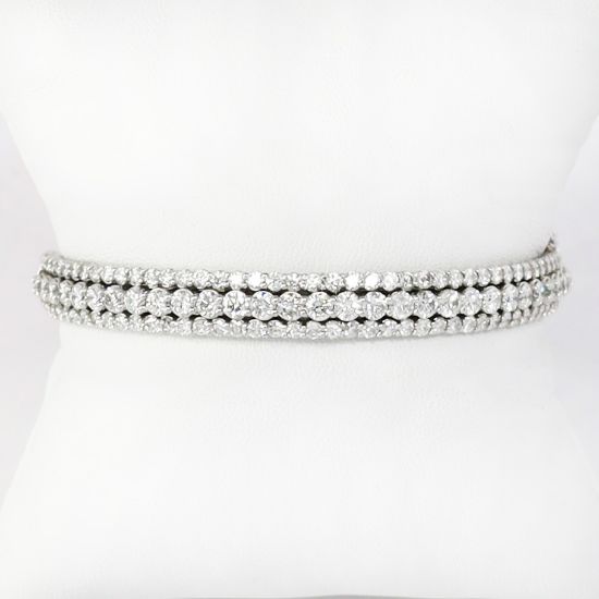 Picture of 14k White Gold & Diamond Bangle Bracelet