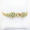 Picture of 14k Yellow Gold Emerald & Diamond Jaguar Bracelet 