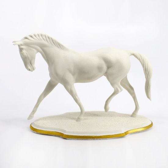 Picture of 1981 Franklin Mint 'Spanish Riding School - Trot Allongé' Bisque Figurine by Pamela du Boulay 