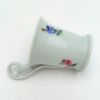Picture of Meissen Floral Demitasse Cup & Saucer With Swan Handle